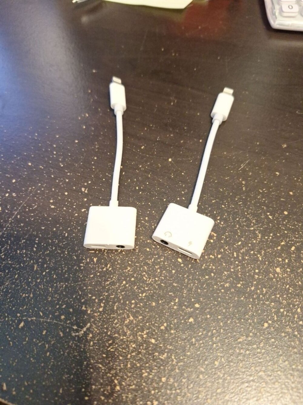2x 8-Pin to 3.5mm Headphone Jack & Charging Splitter Adapters